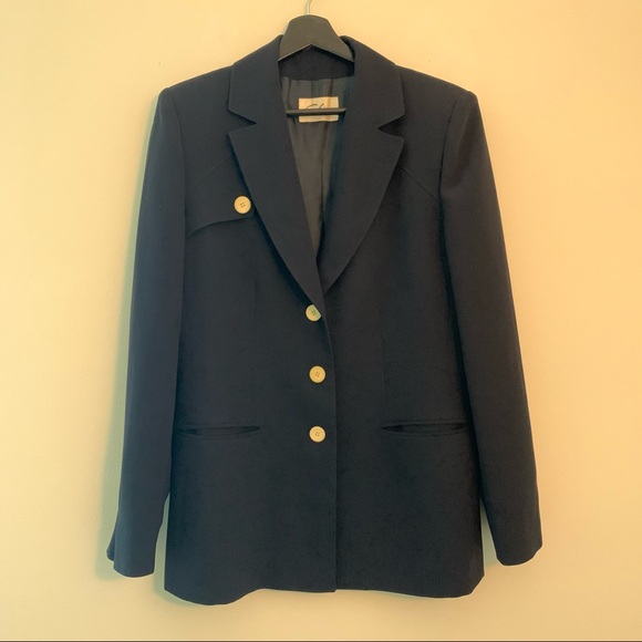 Claire Paris Navy Vintage Blazer - Picture 8 of 13